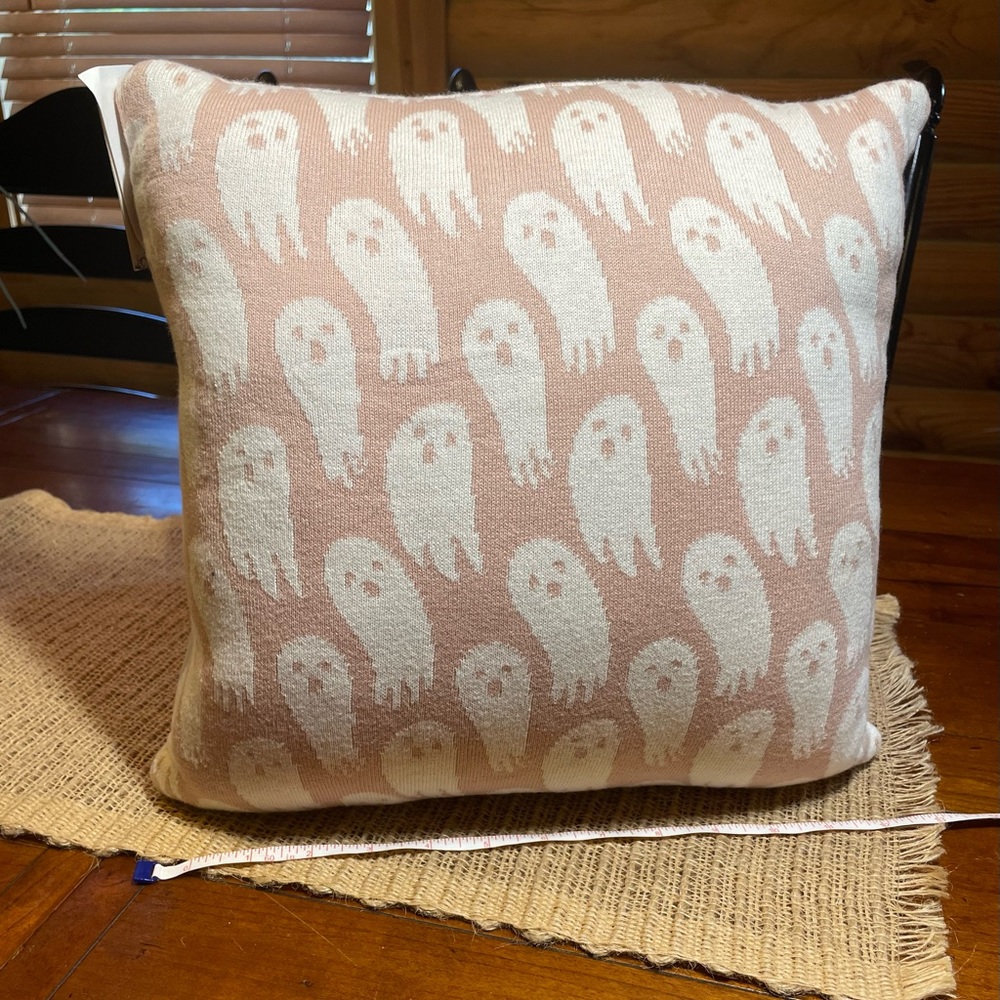 Pink Ghost Pillow